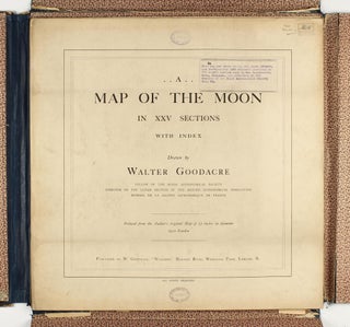 A Map of the Moon in XXV Sections with Index.