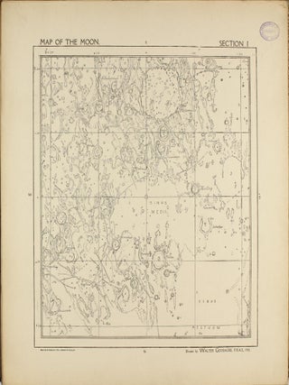 A Map of the Moon in XXV Sections with Index.