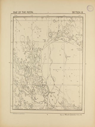 A Map of the Moon in XXV Sections with Index.