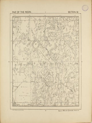 A Map of the Moon in XXV Sections with Index.