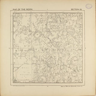 A Map of the Moon in XXV Sections with Index.