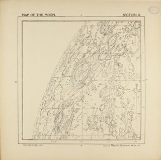 A Map of the Moon in XXV Sections with Index.