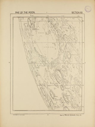A Map of the Moon in XXV Sections with Index.