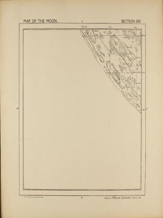 A Map of the Moon in XXV Sections with Index.