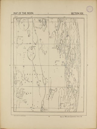 A Map of the Moon in XXV Sections with Index.