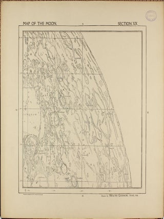 A Map of the Moon in XXV Sections with Index.