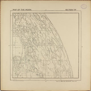 A Map of the Moon in XXV Sections with Index.