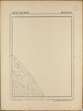 A Map of the Moon in XXV Sections with Index.