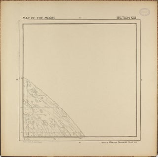A Map of the Moon in XXV Sections with Index.