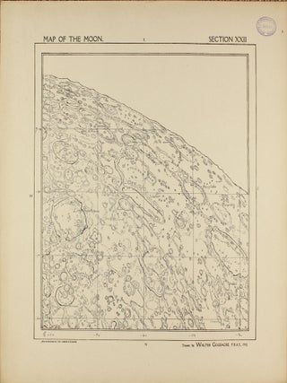 A Map of the Moon in XXV Sections with Index.