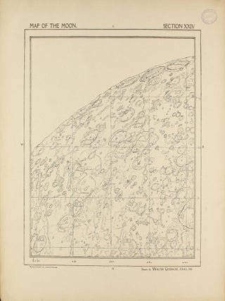 A Map of the Moon in XXV Sections with Index.