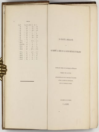 Tables de la lune, construites d'apres la principe Newtonien de la gravitation universelle.