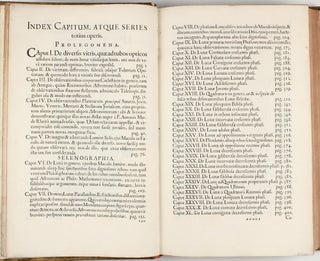 Selenographia: sive, lunae descriptio; atque accurata, tam macularum ejus, quam motuum diversorum, aliarumque omnium vicissitudinum, phasiumque, telescopii ope deprehensarum, delineatio. Addita est, lentes exoliendi nova ratio; ut et telescopia diversa construendi, et experiendi modus.