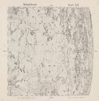 Mondcharte in 25 Sectionen und 2 Erläuterungstafeln, edited by J.F. Julius Schmidt.