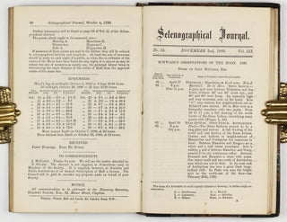 Selenographical Journal. A monthly bulletin of the Selenographical Society, London.