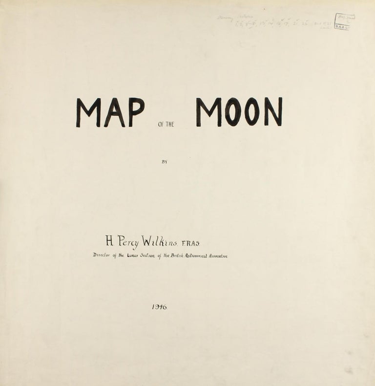 Item #002216 300-inch Map of the Moon. Hugh Percy WILKINS.