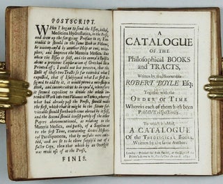 Medicina hydrostatica: or, Hydrostaticks Applyed to the Materia Medica. Shewing, How by the Weight that Divers Bodies, Us'd in Physick, Have in Water; one may Discover Whether they be Genuine or Adulterate. To which is Subjoyn'd, a Previous Hydrostatical Way of Estimating Ores.