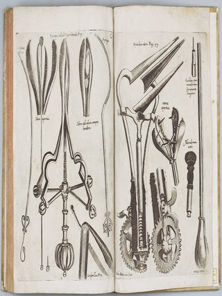 L'opere cirugiche del signor Girolamo Fabritio d'Aquapendente. Cavaliere, e medico cirugico rinomatissimo ... divise in due parti. Nella prima, si tratta de tumori, delle ferite, ulcere, rotture, e slogature. Nella seconda, dell'operationi principali di cirugia; tradotte in lingua italiana.