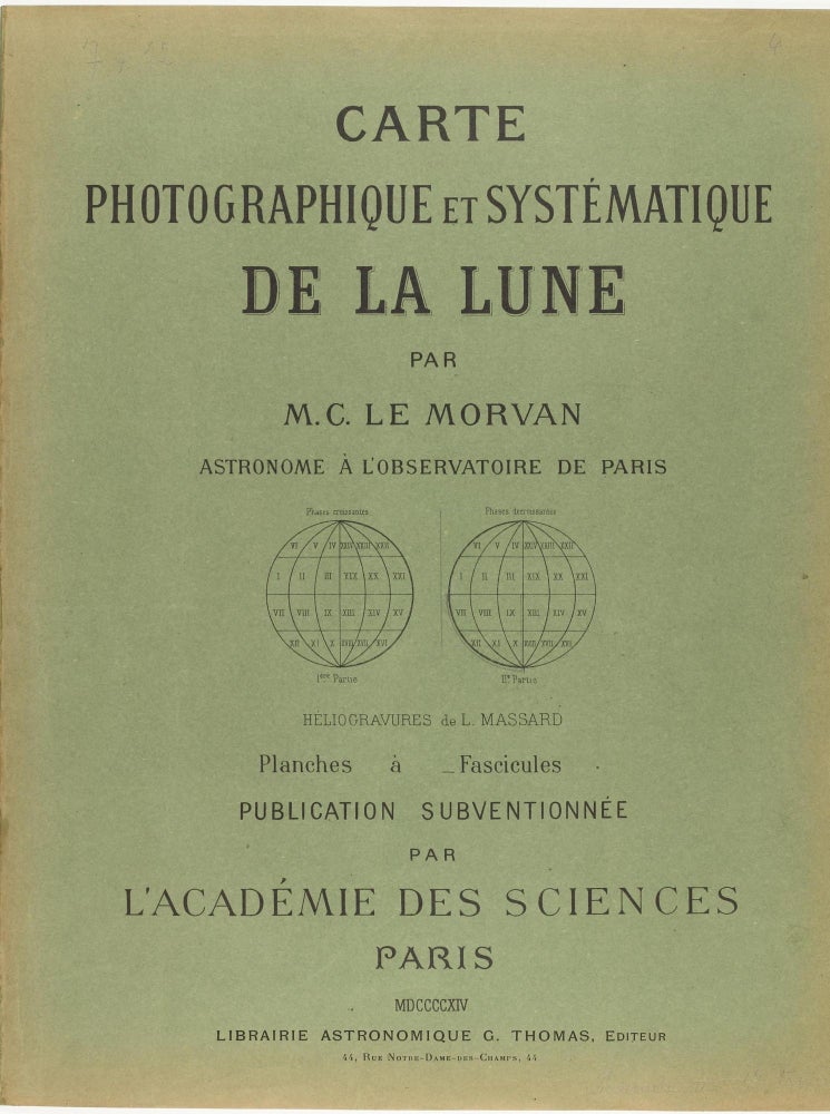 Item #002257 Carte photographique et systématique de la Lune. Charles LE MORVAN.