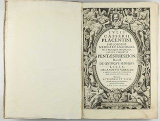 Pentaestheseion, hoc est de quinque sensibus liber, organorum fabricam variis iconibus fideliter aere incisis illustratam.