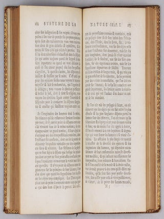 Systême de la Nature. Ou des Loix du Monde Physique & du Monde Moral.