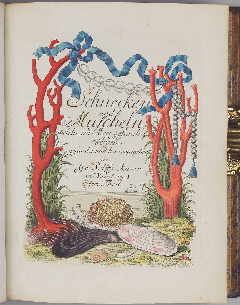 Item #002405 Vergnügen der Augen und des Gemüths, in Vorstellung einer allgemeinen Sammlung von Schnecken und Muscheln, welche im Meer gefunden werden. Georg Wolfgang KNORR.