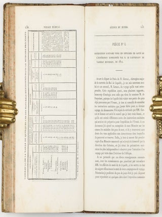 Voyage médical autour du monde, exécuté sur la corvette du Roi la Coquille, commandées 1822, 1823, 1824 et 1825 ou Rapport sur l'état sanitaire de l'équipage pendant la durée de la campagne, avec quelques renseignemens sur des pratiques empiriques locales en usage dans plusieurs des contrées visitées par l'expédition; suivi d'un mémoire sur les races humaines répandues dans l'Océanie, la Malaisie et l'Australie.