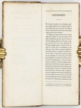 Voyage médical autour du monde, exécuté sur la corvette du Roi la Coquille, commandées 1822, 1823, 1824 et 1825 ou Rapport sur l'état sanitaire de l'équipage pendant la durée de la campagne, avec quelques renseignemens sur des pratiques empiriques locales en usage dans plusieurs des contrées visitées par l'expédition; suivi d'un mémoire sur les races humaines répandues dans l'Océanie, la Malaisie et l'Australie.