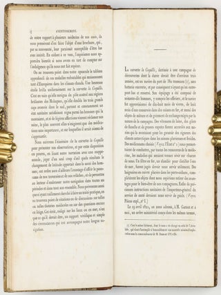 Voyage médical autour du monde, exécuté sur la corvette du Roi la Coquille, commandées 1822, 1823, 1824 et 1825 ou Rapport sur l'état sanitaire de l'équipage pendant la durée de la campagne, avec quelques renseignemens sur des pratiques empiriques locales en usage dans plusieurs des contrées visitées par l'expédition; suivi d'un mémoire sur les races humaines répandues dans l'Océanie, la Malaisie et l'Australie.