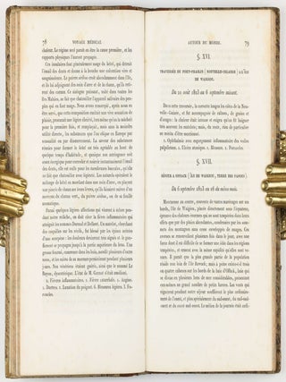 Voyage médical autour du monde, exécuté sur la corvette du Roi la Coquille, commandées 1822, 1823, 1824 et 1825 ou Rapport sur l'état sanitaire de l'équipage pendant la durée de la campagne, avec quelques renseignemens sur des pratiques empiriques locales en usage dans plusieurs des contrées visitées par l'expédition; suivi d'un mémoire sur les races humaines répandues dans l'Océanie, la Malaisie et l'Australie.