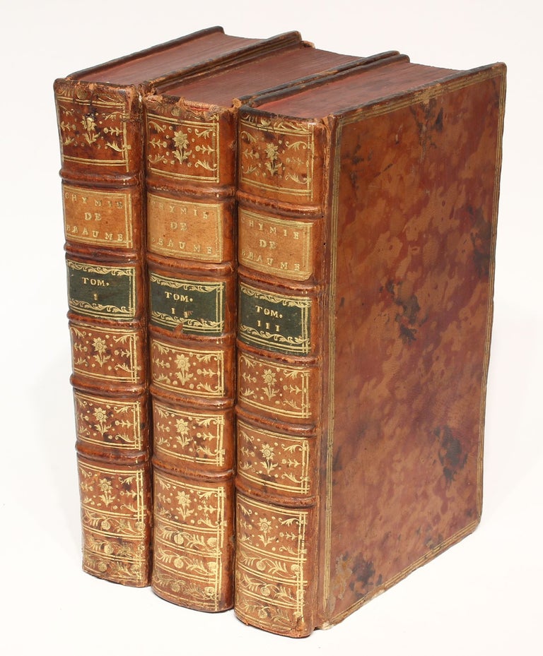Item #002455 Chymie expérimentale et raisonnée. 3 volumes. Antoine BAUMÉ.