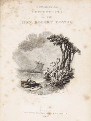 Item #002501 Occasional Reflections by the Hon. Robert Boyle. Robert BOYLE