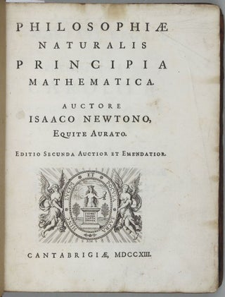 Item #002507 Philosophiae naturalis principia mathematica. Editio secunda auctior et emendatior....