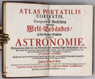Item #002532 Atlas portatilis coelestis. Oder compendiöse Vorstellung des gantzen...