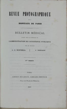 Revue photographique des hôpitaux de Paris. Bulletin Médical. . .