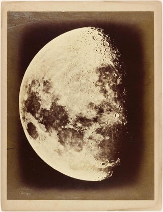 Item #002617 Three views of the Moon, from New York, c. 1865-1870. Lewis Morris RUTHERFURD