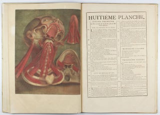 Myologie complette en couleur et grandeur naturelle, composée de l'essai et de la suite de l'essai d'anatomie, en tableaux imprimés.