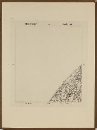 Mondkarte in 25 Sektionen von Wilhelm Gotthelf Lohrmann mit einer Beschreibung der einzelnen Karten von Dr. J. F. Julius Schmidt. Zweite Auflage bearbeitet von Dr. Paul Ahnert, Sternwarte Sonneberg.