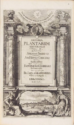 Historia plantarum universalis, nova et absolutissima, cum consensu et dissensus circa eas. . . 3 volumes.