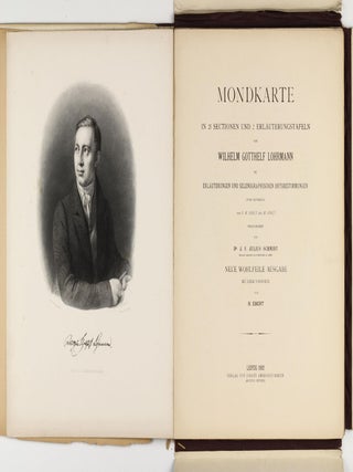 Mondkarte in 25 Sectionen und 2 Erläuterungstafeln. Herausgegeben von Dr. J.F.Julius Schmidt. Neue wohlfeile Ausgabe. Mit einem Vorwort von H. Ebert.