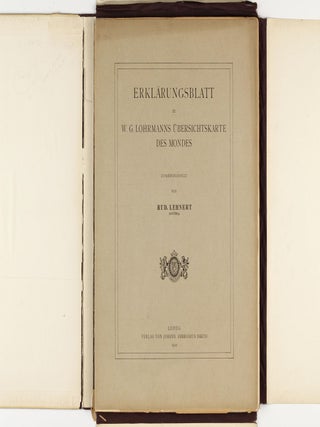 Mondkarte in 25 Sectionen und 2 Erläuterungstafeln. Herausgegeben von Dr. J.F.Julius Schmidt. Neue wohlfeile Ausgabe. Mit einem Vorwort von H. Ebert.