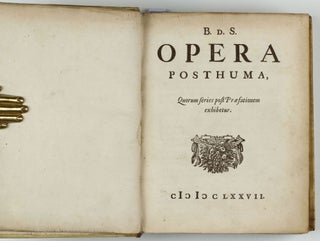 Opera Posthuma.