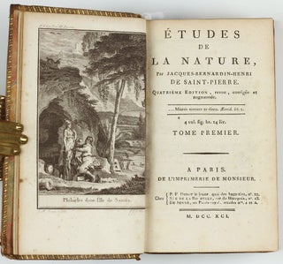 Item #002713 Etudes de la Nature [dedication copy, signed by the author]. Jacques-Henri Bernardin...