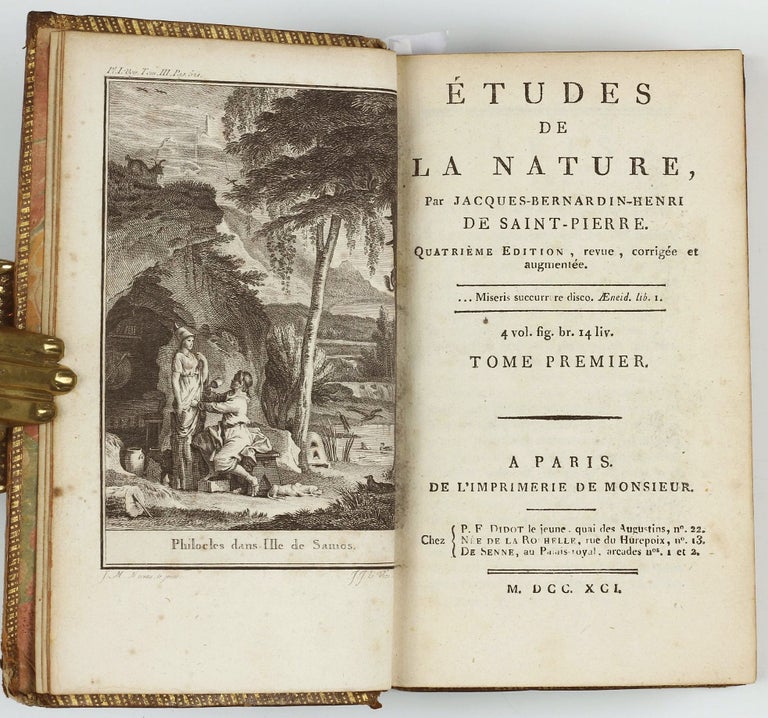 Item #002713 Etudes de la Nature [dedication copy, signed by the author]. Jacques-Henri Bernardin de SAINT-PIERRE.