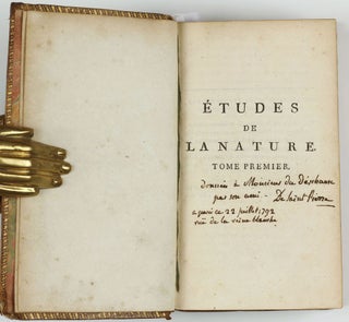 Etudes de la Nature [dedication copy, signed by the author].