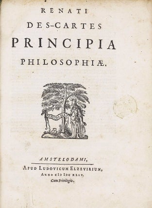 Item #002732 Principia philosophiae / Meditationes de prima philosophiae. Rene DESCARTES