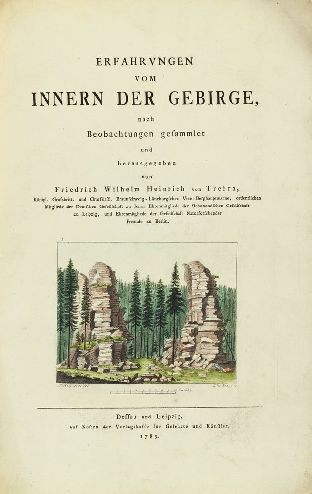 Item #002778 Erfahrungen vom Innern der Gebirge nach Beobachtungen gesammlet. Friedrich Wilhelm Heinrich von TREBRA.