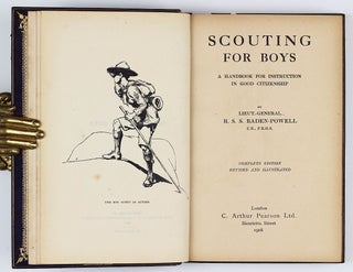 Item #002789 Scouting for Boys: A handbook for instruction in good citizenship. Complete edition,...