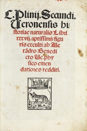 Item #002790 Historiae naturalis libri XXXVII. Aptissimis figuris exculti ab Alexa(n)dro...