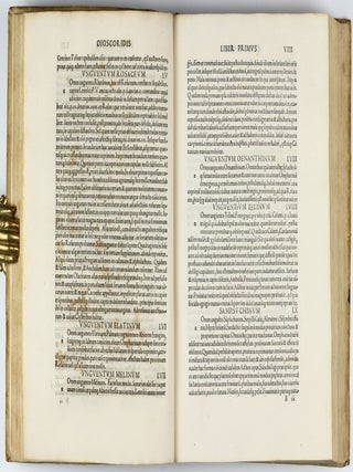 In hoc volumine haec continentu.r Ioannis Baptistae Egnatii Veneti In Dioscoridem ab Hermolao Barbaro tralatum annotamenta, quibus morborum et remediorum vocabula obscuriora ... : explicantur. / Hermolai Barbari ... Corollarii libri quinque non ante impressi.